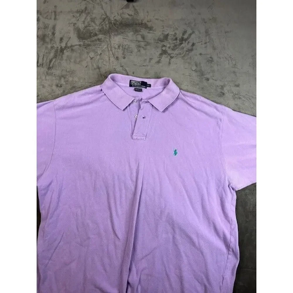 Polo Ralph Lauren Shirt Short Sleeve Purple Mens Size 2XL XXL‎